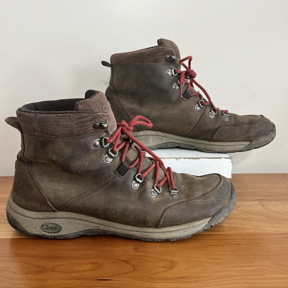 Chaco Men's Roland Boots Coffee Bean‎ Brown Size 11.5 Outdoor Hiking Leather